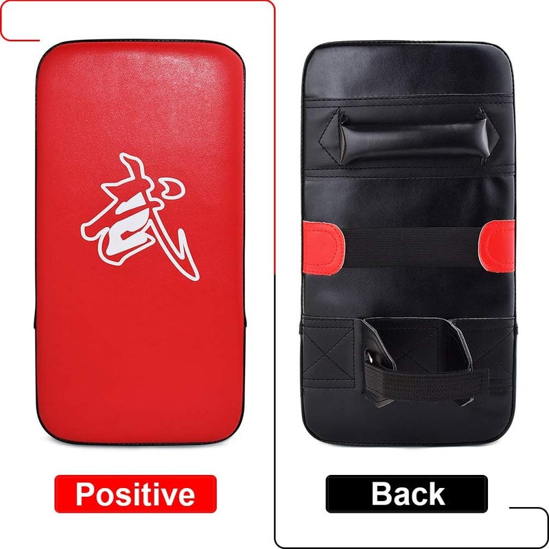 TLBTEK Taekwondo Kick Shield - Muay Thai MMA Karate Kickboxing Training Pads - Curved Leather Strike Shield - Image 3